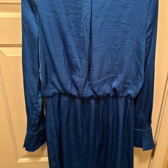 BCBG Royal Blue Collared Button Front Dress – Size M - Picture 2 of 8